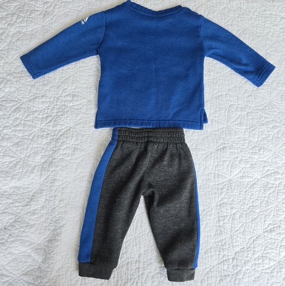 Reebok Baby 2-Piece Sweat Suit Blue Gray 12 Months - Picture 8 of 10